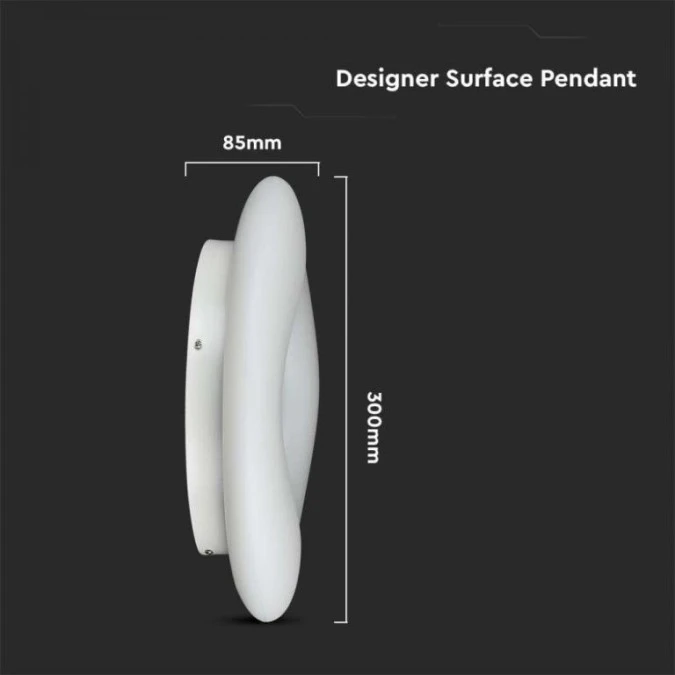 Lampa Wisząca LED 20W 2150lm Biała Ściemniana Okrągła 213966 - obrazek 3