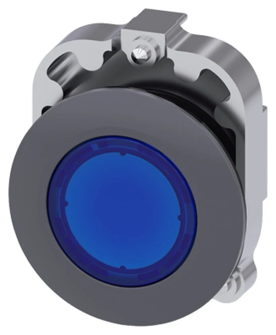 Lampka sygnalizacyjna 30mm niebieska płaska metal IP69k SIRIUS ACT 3SU1061‑0JD50‑0AA0 - obrazek 3