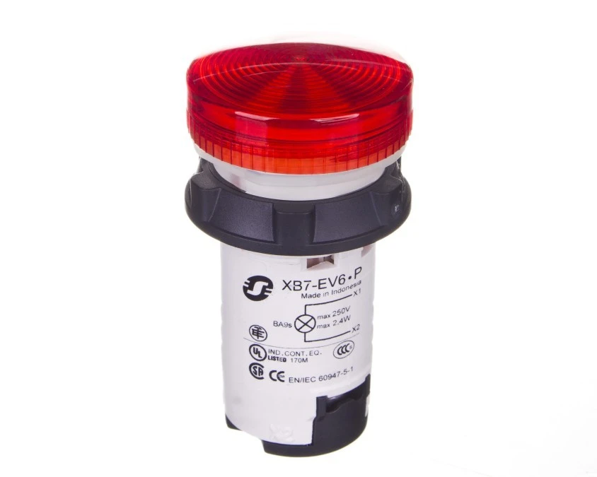 Lampka sygnalizacyjna 22mm czerwona 230V AC/DC XB7EV64P - obrazek 3