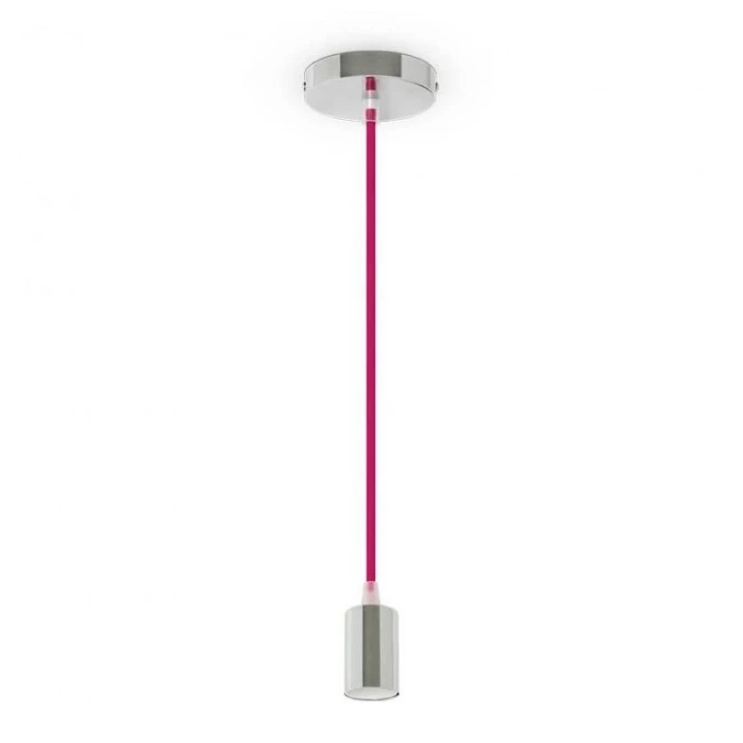 Lampa Wisząca VT‑7338 E27 Max. 60W Różowa 3792 - obrazek 1