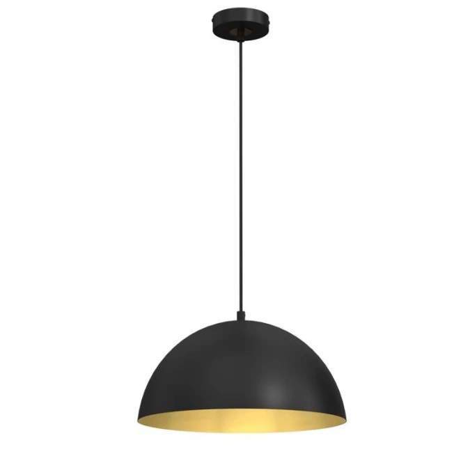 Lampa wisząca BETA BLACK/GOLD 1xE27 35cm MLP7896 Milagro - obrazek 1