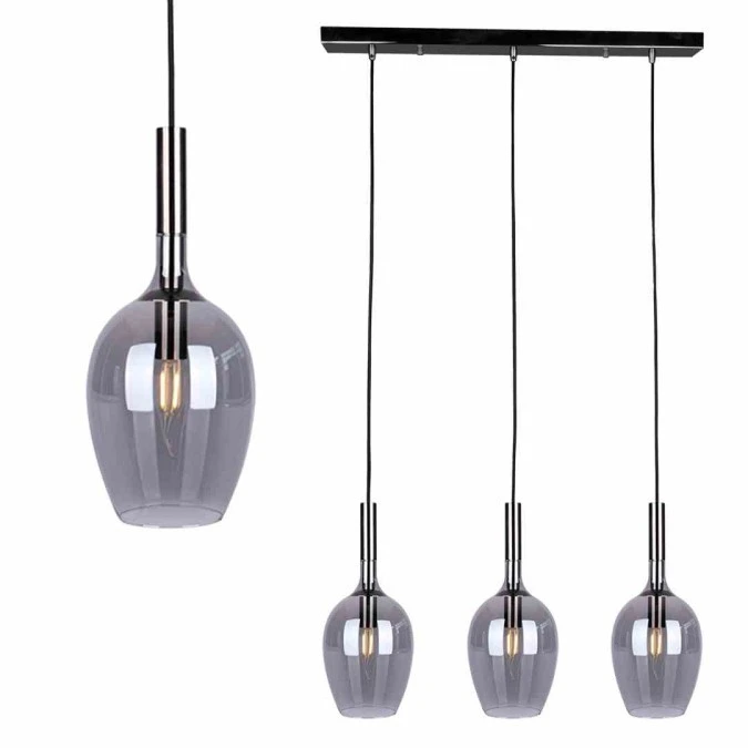 Lampa wisząca LUGANO SMOKED 3xE14 ML8814 Milagro - obrazek 1
