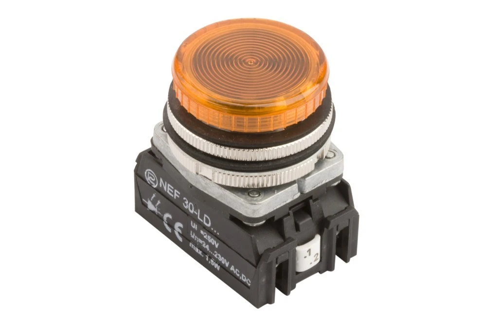 Lampka sygnalizacyjna 30mm żółta 24‑230V AC/DC W0‑LDU1‑NEF30LD G - obrazek 3