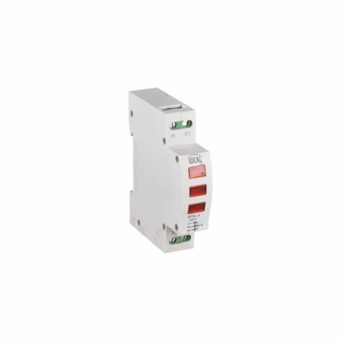 Lampka modułowa LED czerwona 3‑Fazowa KLI‑3R 230V AC 32896 - obrazek 1