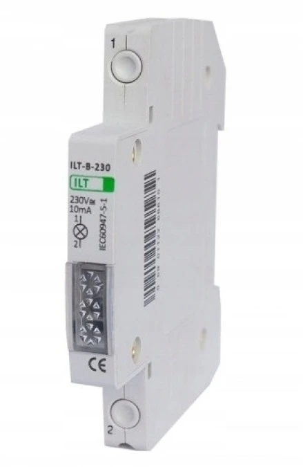 Lampka kontrolna żółta półmodułowa 230V - obrazek 1