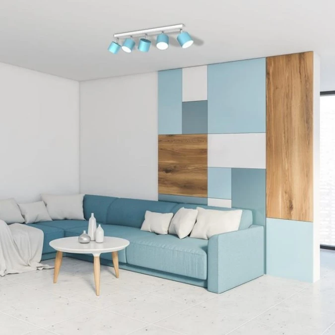 Lampa sufitowa DIXIE BLUE 5xGX53 MLP7608 Milagro - obrazek 3