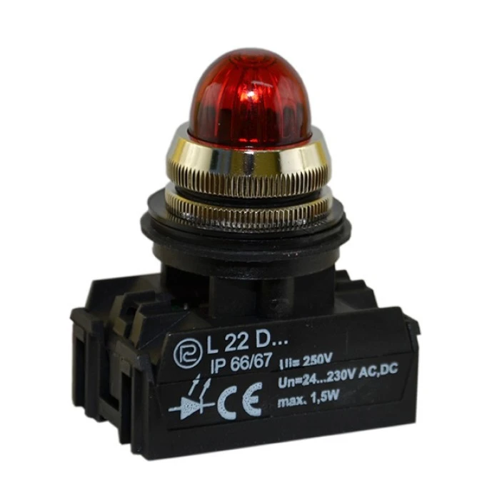 Lampka sygnalizacyjna 22mm czerwona L22G/24V W0‑L‑L22G C - obrazek 1