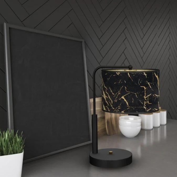 Lampka stołowa SENSO Black/Gold 1xE27 MLP7299 Milagro - obrazek 3