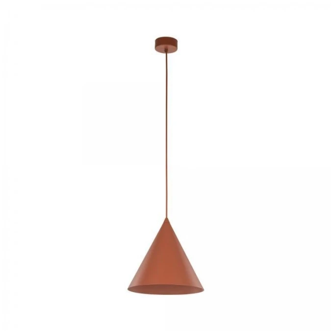 Lampa wisząca czerwona E27 stożek SHINE 6632 TK Lighting - obrazek 1