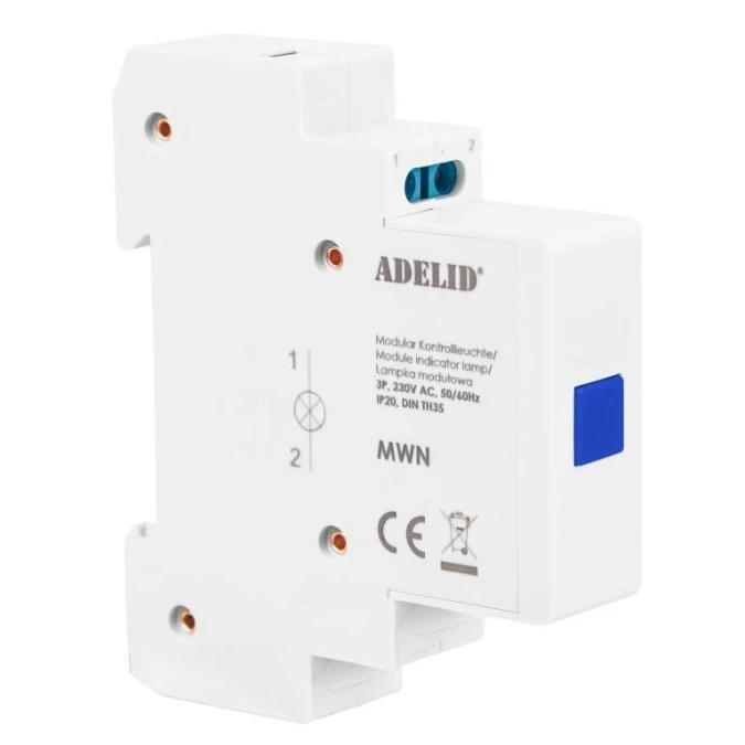 Lampka modułowa 3‑fazowa LCD niebieska MWN‑BLUE - obrazek 2