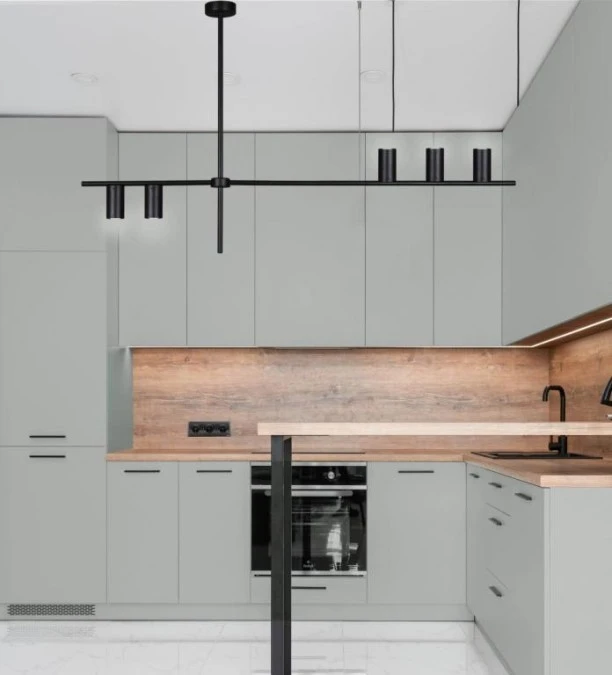 Lampa wisząca ROCCO, niebanalna nowoczesna konstrukcja nad blat, czarna gwint GU10 K‑4755 Kaja Lighting - obrazek 3