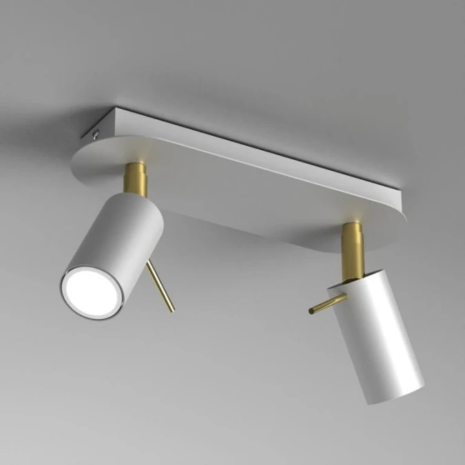 Lampa sufitowa PRESTON GOLD/WHITE 2x mini GU10 MLP7631 Milagro - obrazek 2