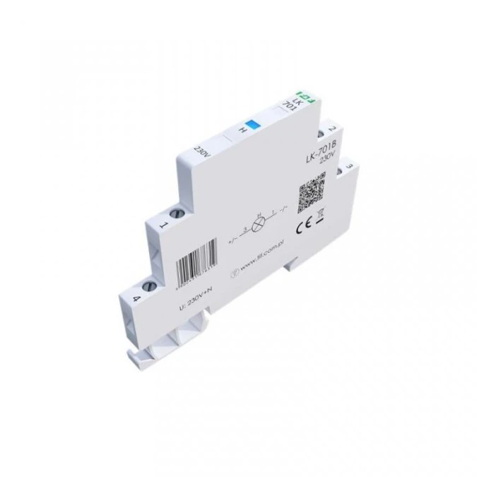 Lampka modułowa 1‑fazowa niebieska LED Slim 1/2 modułu 230V LK‑701B - obrazek 3