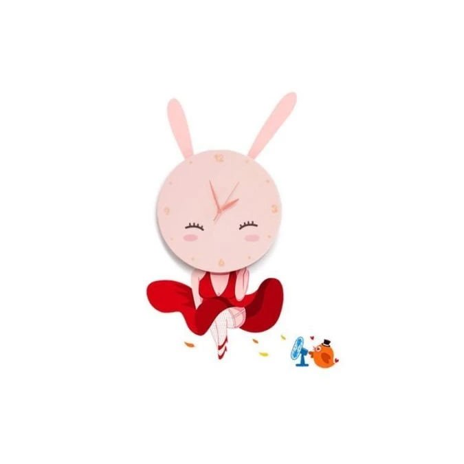 Lampka dziecięca BUNNY LED CLOCK 0,6W LED ML148 Milagro - obrazek 1