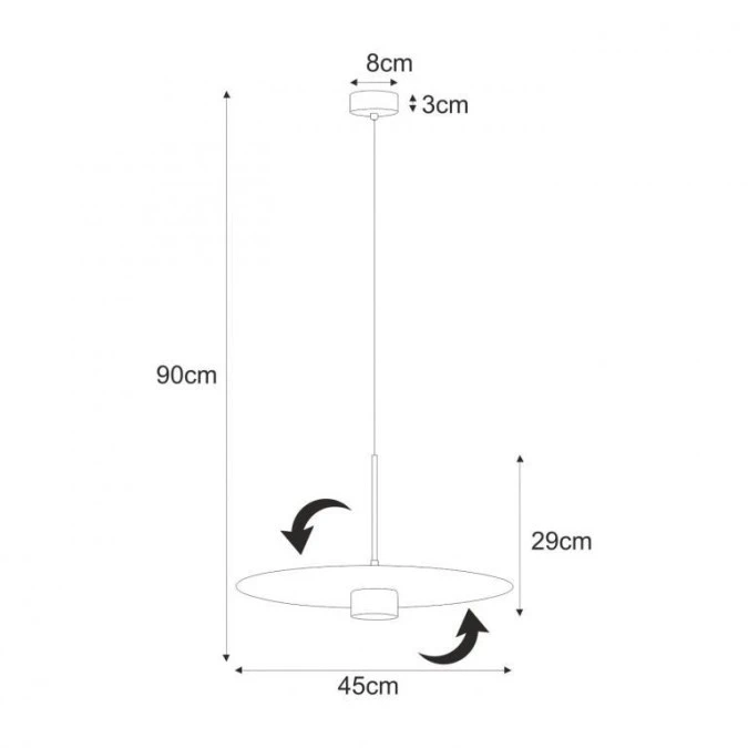 Lampa wisząca K‑5457 z serii BURGAS Kaja Lighting - obrazek 3