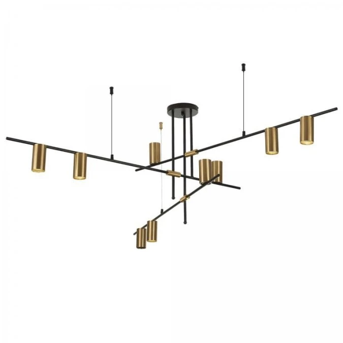 Lampa wisząca ARIZONA 9 czarna/złota LP‑074/9PL BK/GD Light Prestige - obrazek 1