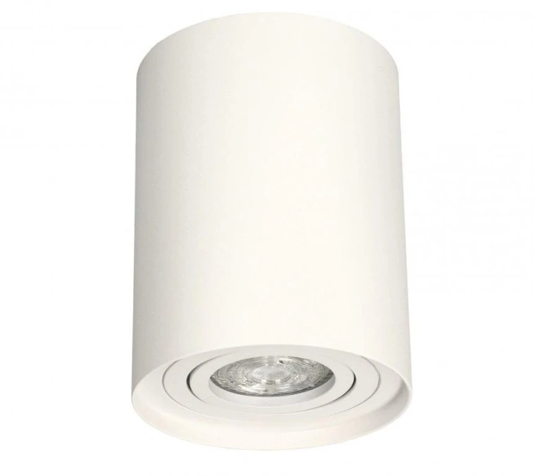 Lampa sufitowa HARYS O natynkowa oprawa punktowa nowoczesna TUBA okrągła GU10 biała MK MEGAKABEL - obrazek 2