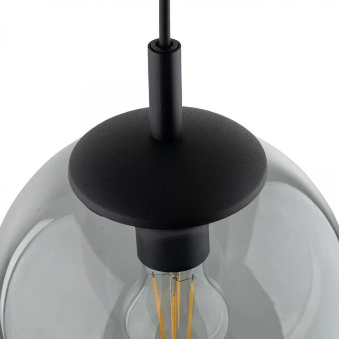 Lampa wisząca 25cm średnicy szklany, grafitowy klosz ESME 5378 TK Lighting - obrazek 2