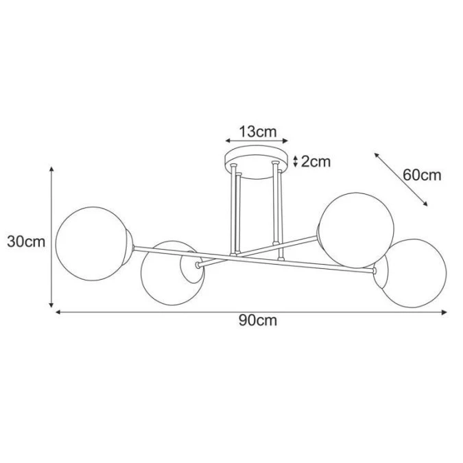 Lampa sufitowa K‑5403 z serii LUMIA Kaja Lighting - obrazek 3