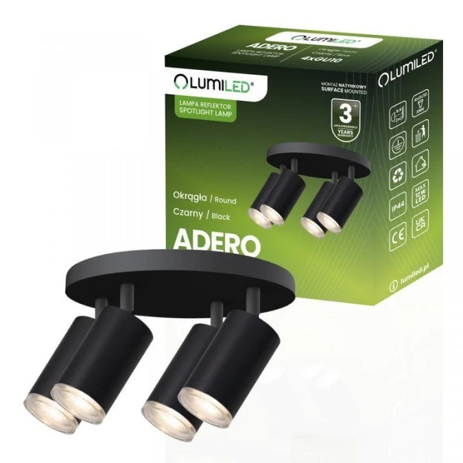 Lampa Sufitowa SPOT TUBA Reflektor LED Oprawa Halogenowa 4xGU10 Plafon - obrazek 1