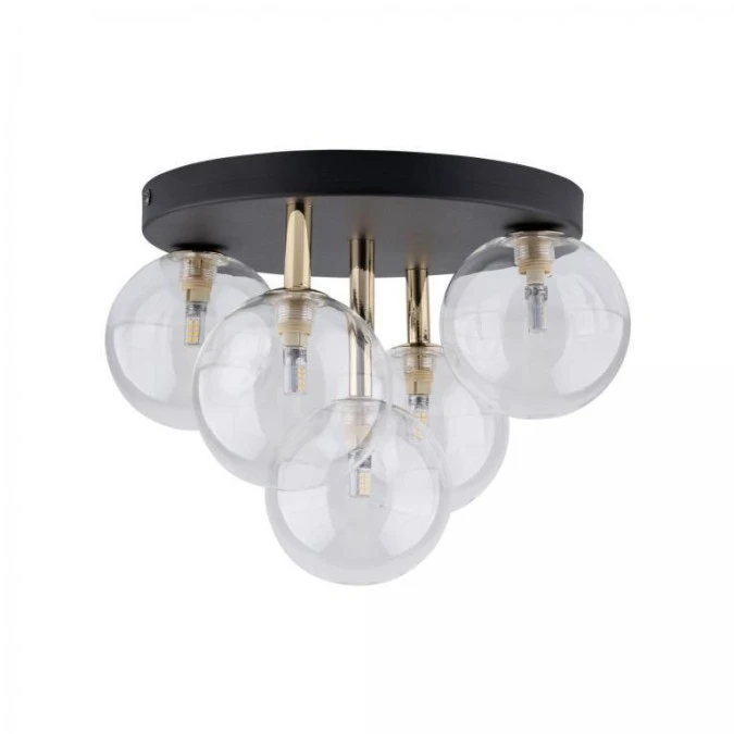 Lampa sufitowa z czarno‑złotymi elementami NILOS 5xG9 758 TK Lighting - obrazek 1