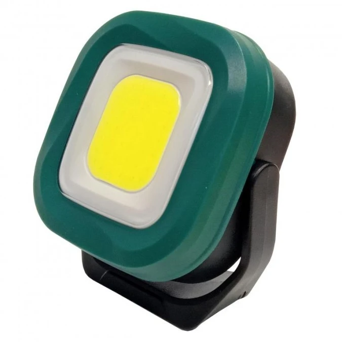 Latarka akumulatorowa Campino square 10W, 1000lm, 6500K, 2000MAhm, magnes, zielona / 47112 - obrazek 1