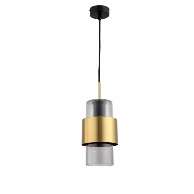 Lampa wisząca Miele dymna długa LP‑866/1P L SM/GD Light Prestige - obrazek 1
