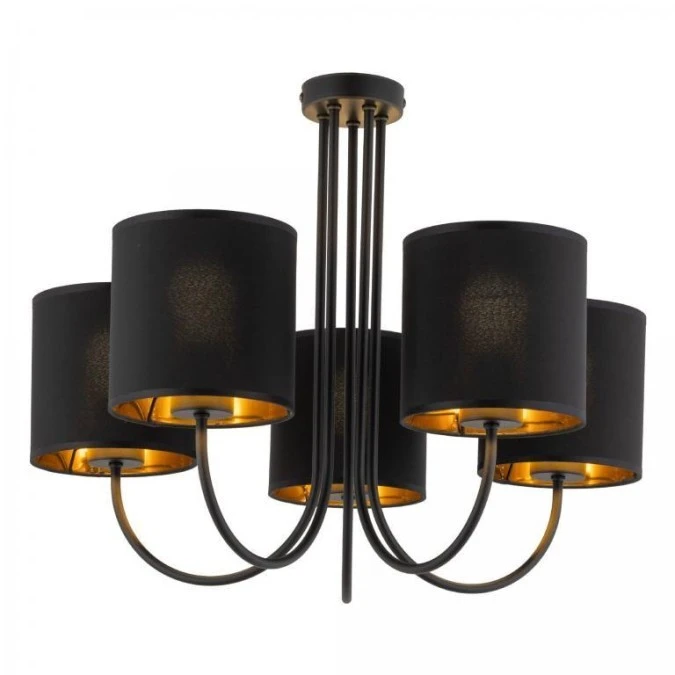 Lampa sufitowa TORENS 5 ‑ punktowa Czarno złoty 4595 TK Lighting - obrazek 1