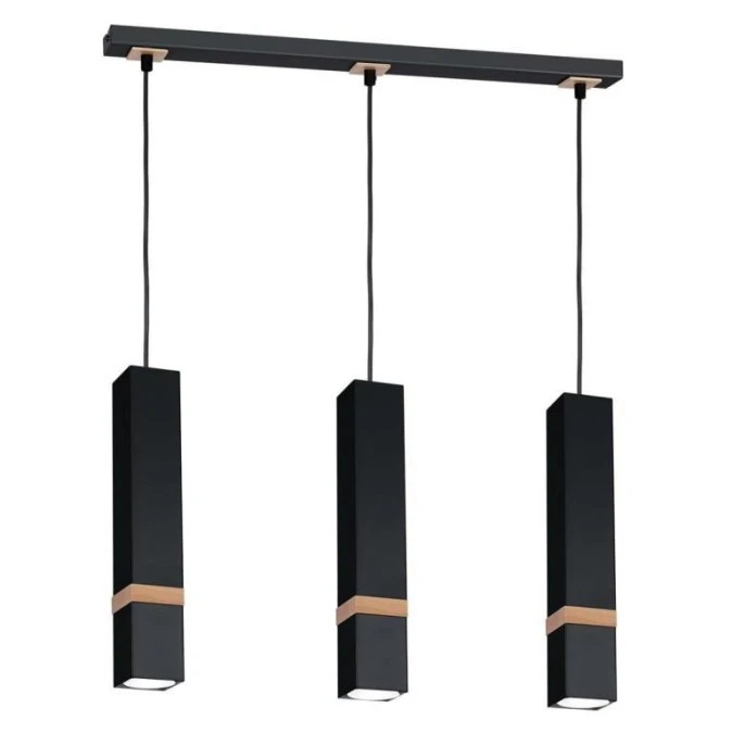 LAMPA WISZĄCA VIDAR BLACK 3XGU10 MLP5404 Milagro - obrazek 1