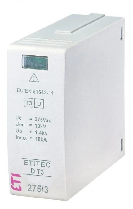 Moduł wymienny ogranicznika przepięć typ T3 (D) MOD.ETITEC D T3 275/3 002440421 - obrazek 1