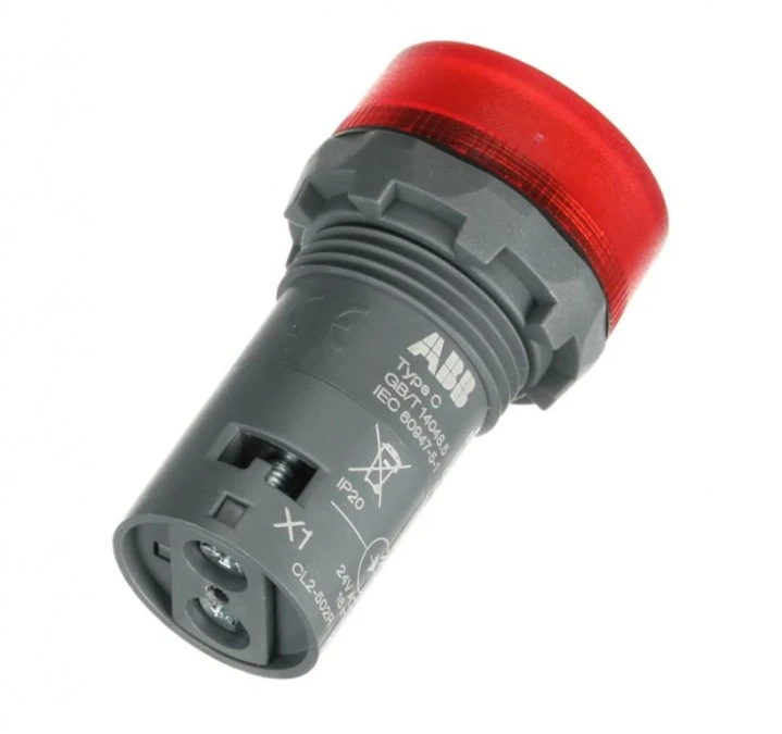 Lampka kompaktowa z diodą LED 22mm 24V AC/DC czerwona CL2‑502R 1SFA619403R5021 - obrazek 2