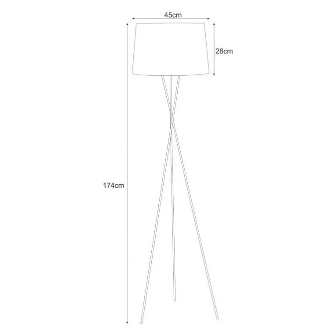 Lampa podłogowa dekoracyjna czarno‑złota z serii REMI GOLD K‑4358 Kaja Lighting - obrazek 2