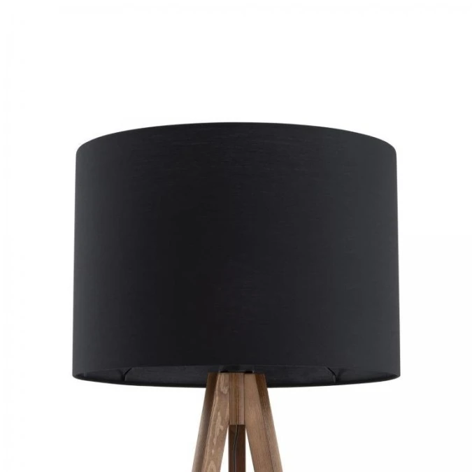 Lampa podłogowa z drewnianymi nogami i czarnym abażurem GRAND 16005 TK Lighting - obrazek 2