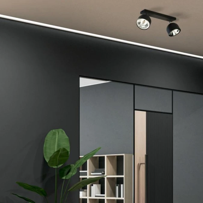 Lampa sufitowa ALTEA BLACK 2 PŁ + żarówki 6518 TK Lighting - obrazek 2