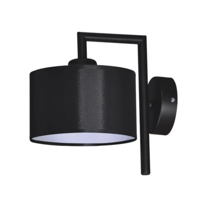 Lampa ścienna kinkiet SIMONE BLACK do holu z abażurem na E27 czarny K‑4324 Kaja Lighting - obrazek 1
