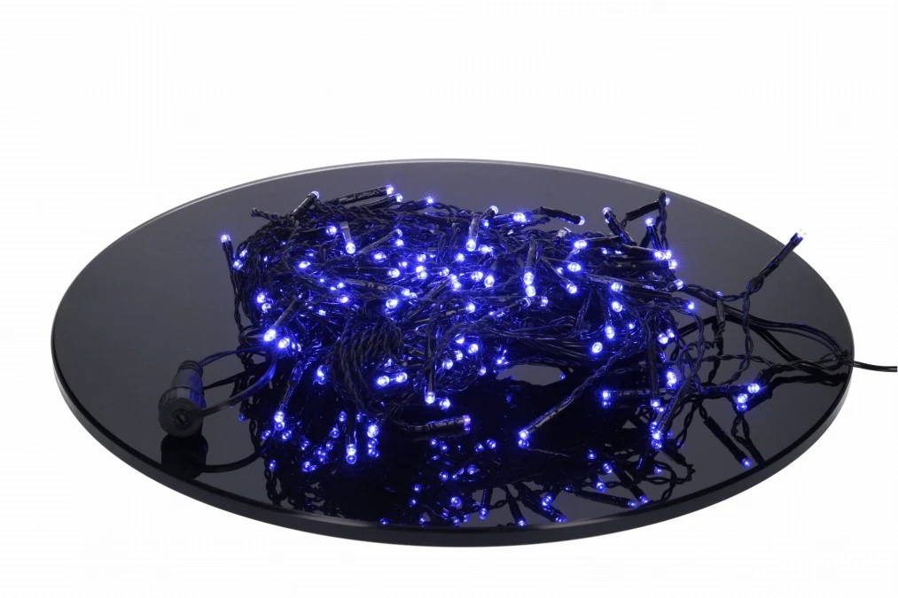 Lampki Bulinex 200led niebieskie 9,60m kurtyna sople - obrazek 2