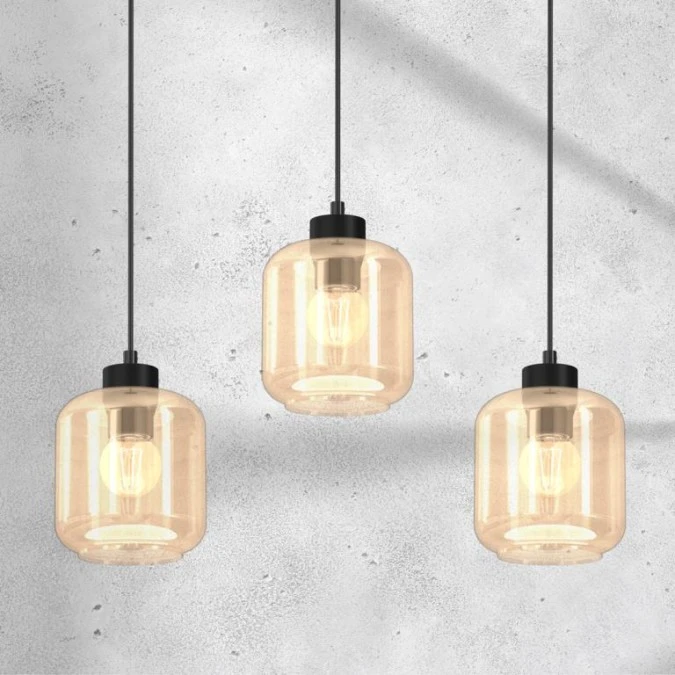 Lampa wisząca SOMBRA AMBER 3xE27 MLP8371 Milagro - obrazek 3