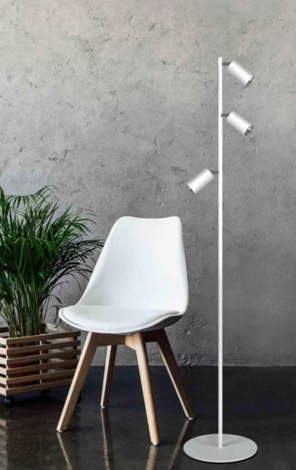 Lampa podłogowa biała z regulowanym kątem świecenia z serii KAYLA K‑4419 Kaja Lighting - obrazek 3