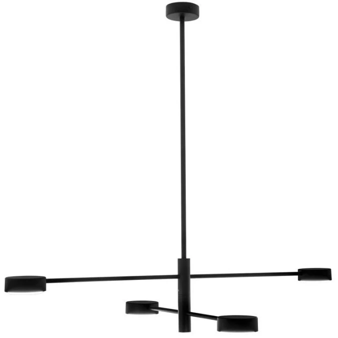 Lampa Sufitowa Wisząca LED LUMILED 4x GX53 Żyrandol Reflektor Czarna OVILO 3 Lata Gwarancji - obrazek 2