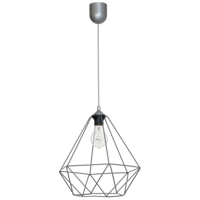 Lampa wisząca BASKET GRAY 1xE27 MLP7216 Milagro - obrazek 1