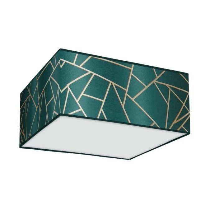 Lampa sufitowa ZIGGY GREEN Gold/Bottle green 2xE27 MLP7574 Milagro - obrazek 1