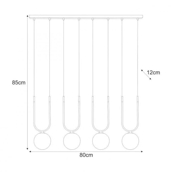 Lampa wisząca K‑5597 z serii GOLDI Kaja Lighting - obrazek 3