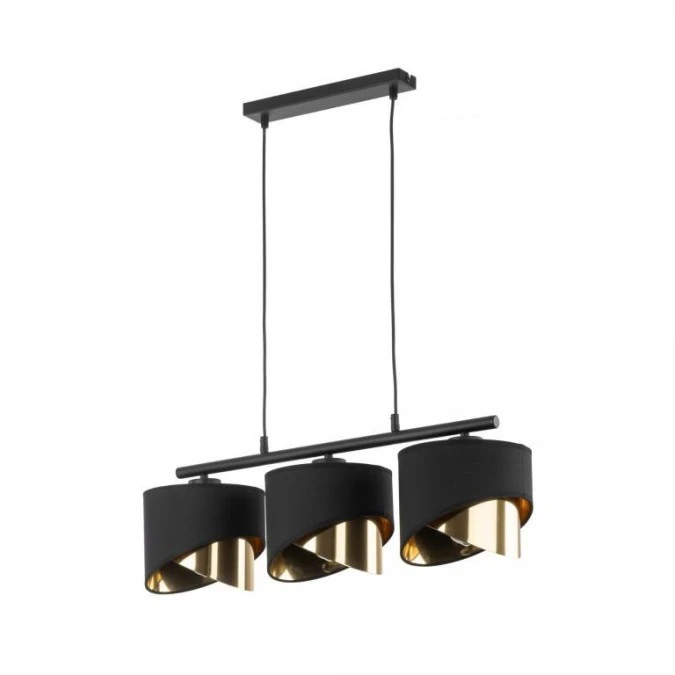 Lampa wisząca GRANT 3 ‑ punktowa Czarno złoty 4824 TK Lighting - obrazek 1