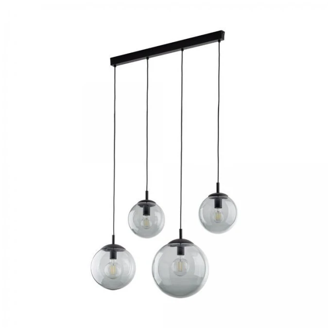 Lampa wisząca ze szklanymi, grafitowymi kloszami‑kulami ESME 4xE27 5381 TK Lighting - obrazek 1
