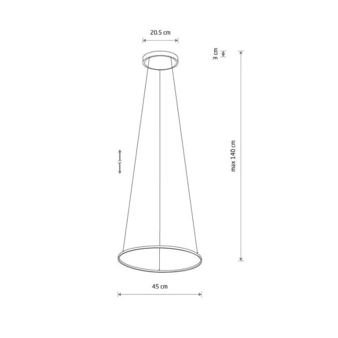Lampa wisząca CIRCOLO LED S 18W 600lm 4000K Czarny 10863 Nowodvorski Lighting - obrazek 2