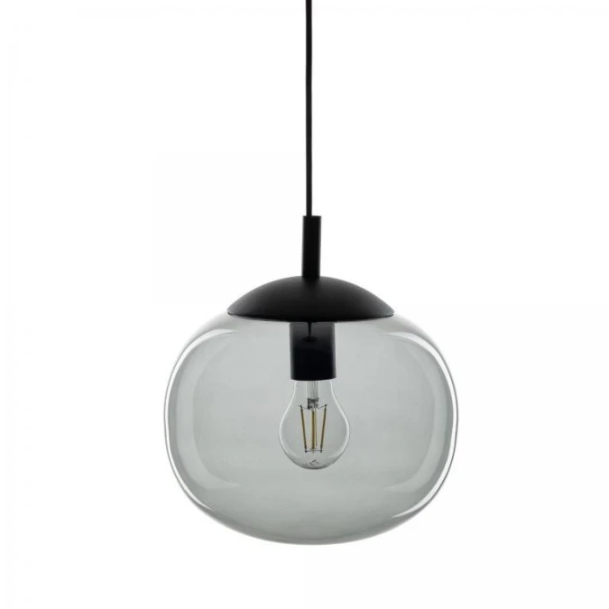 Lampa wisząca ze szklanym, grafitowym kloszem VIBE 1xE27 4972 TK Lighting - obrazek 2