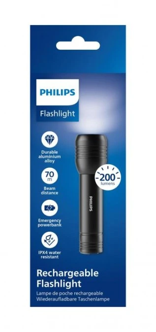 Latarka akumulatorowa USB 200lm Philips SFL7003R/10 - obrazek 2