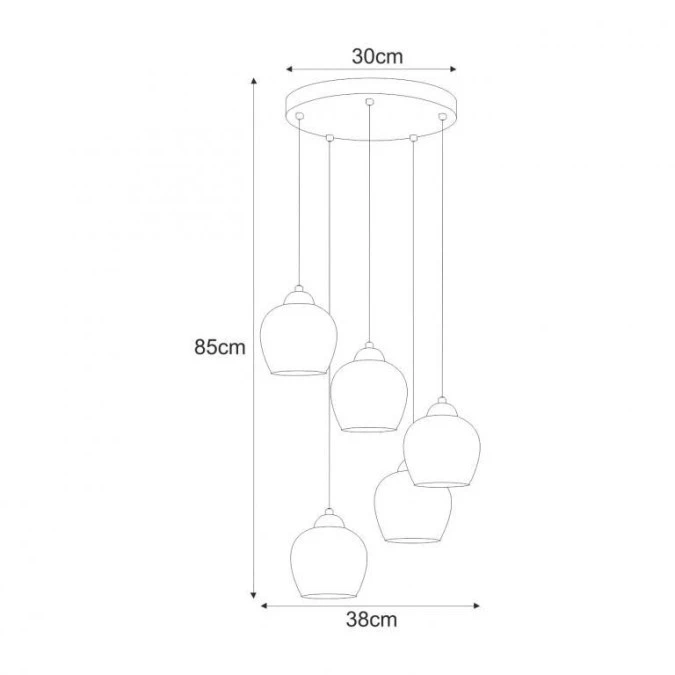 Lampa wisząca K‑5612 z serii NIRA Kaja Lighting - obrazek 2