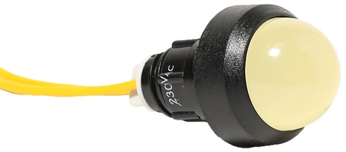 Lampka sygnalizacyjna LED 20mm żółta 230V AC LS LED 20 Y 230 004770818 - obrazek 1