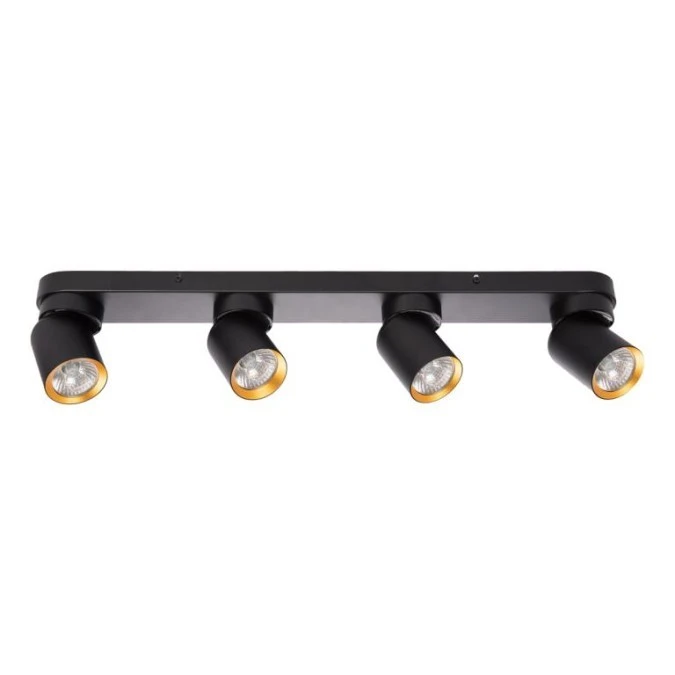 Lampa sufitowa Andy 4xGU10 Czarny + Złoty ML9939 Milagro - obrazek 1